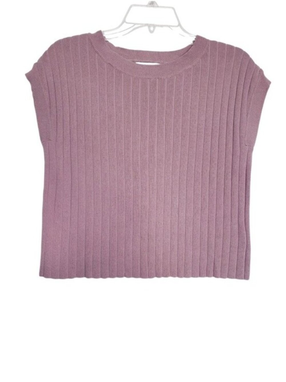 Sincerely Jules Brown Ribbed Crew Neck Sleeveless Sweater Vest Women's Size XS